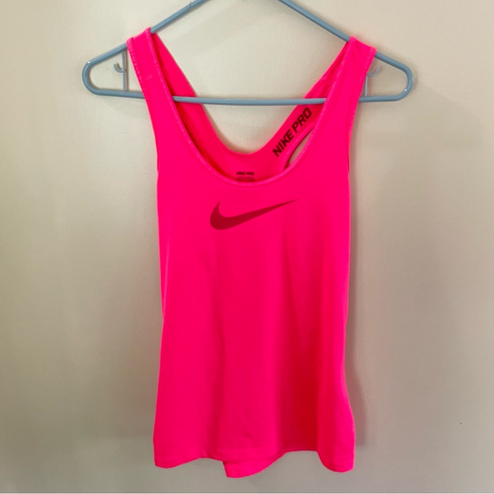 NIKE PRO HOT PINK ACTIVE TANK TOP